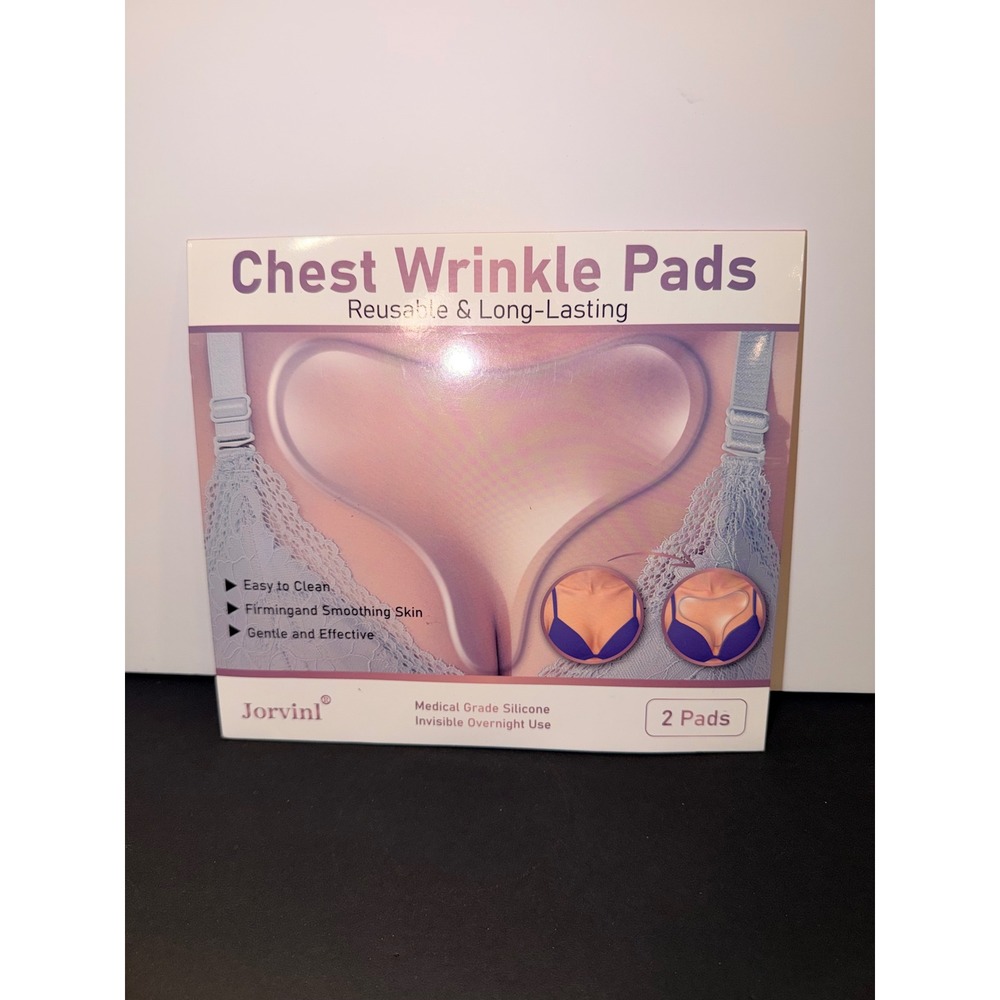 Jorvinl Chest Wrinkle Pads 2 Pack Reusable Medical Grade Silicone Patch New